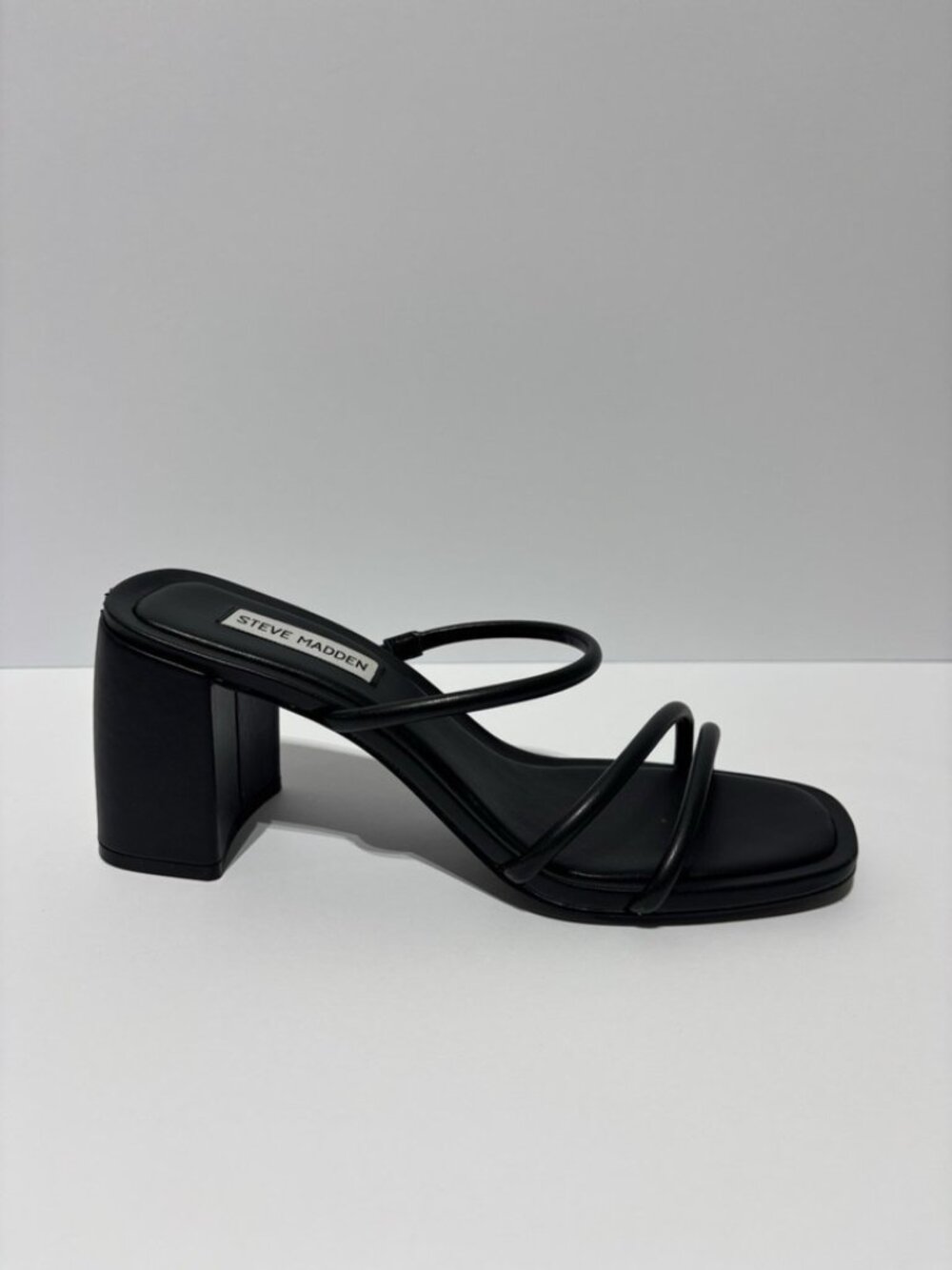 Steve Madden Women’s Gemeni Block Heel Sandals Black, Size 10 M